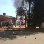 DPP car in Flames