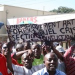 Anti government protesters demonstrate in Lilongwe on July 20. (AMOS GUMULIRA/AFP/GETTY IMAGES)