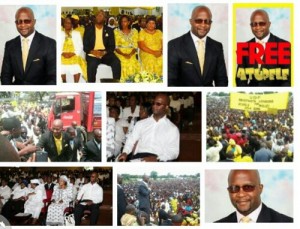 Atupele Muluzi using sign language interpreter at a rallies