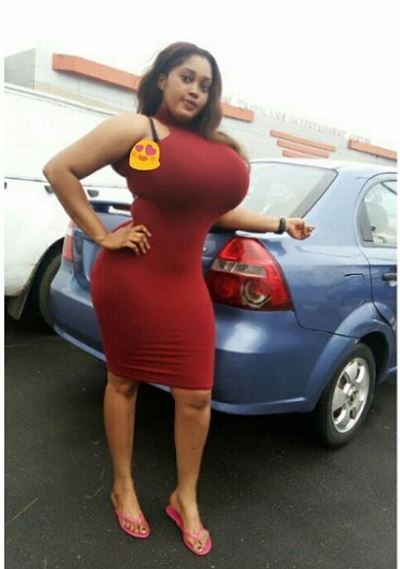See What This Big Boobs Lady Posted On Instagram
