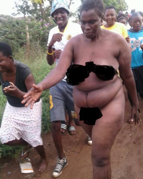 Two Suspected Armed Robbers Striped Naked, Paraded and 