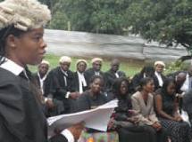 Court, police, lawyers panic