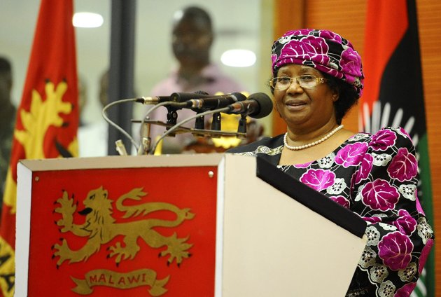 The first female president in Malawi