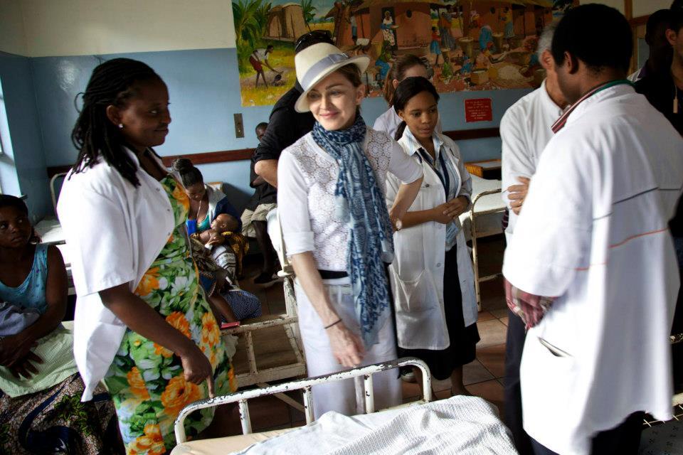 Madonna visits Malawi children’s ward at Queen Elizabeth Central Hospital