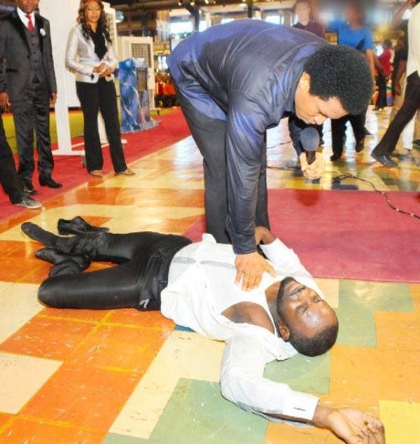 Nollywood actor, Jim Iyke, delivered at T.B Joshua’s church