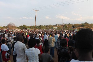 Part of the crowd at Chakwera's Masintha rally