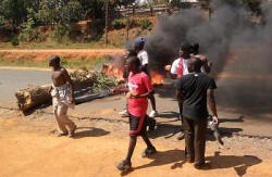 Police secondary students riot