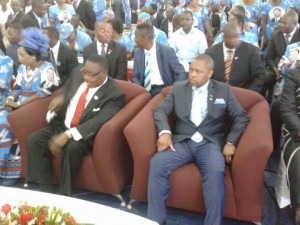 Time to listen: Mutharika and Chilima inside the hall