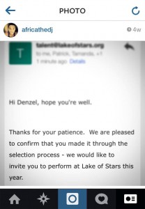 The announcement on Instagram