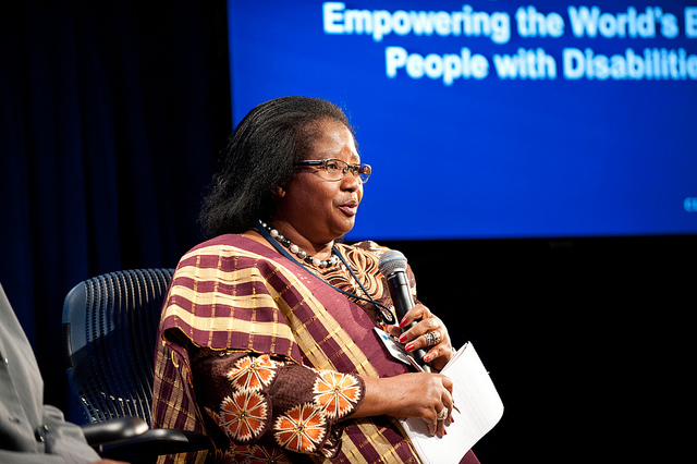 Joyce Banda addresses global women forum in Chicago