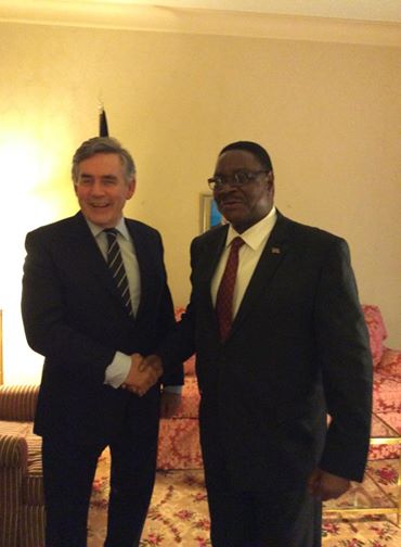 MUTHARIKA MEETS GORDON BROWN; PLEDGES TO SUPPORT EDUCATION SECTOR IN MALAWI