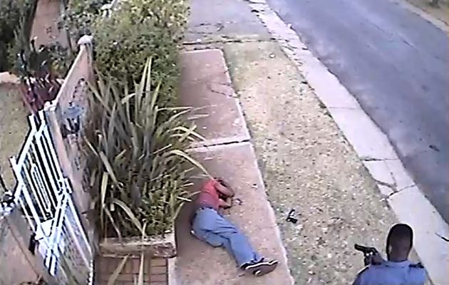 Police ‘execution’ of armed robber caught on camera in South Africa and Officers suspended
