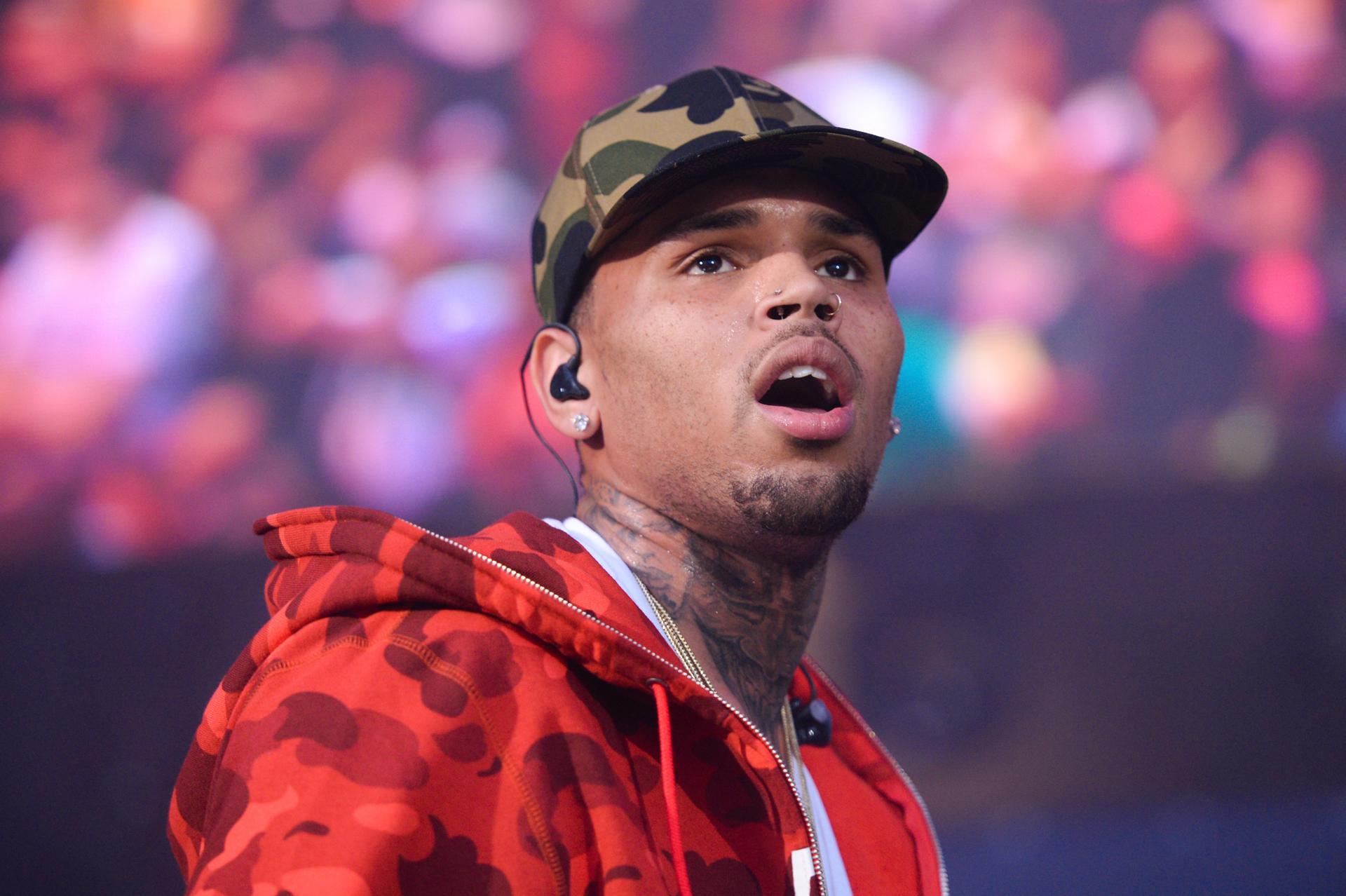 Chris Brown out on bail after being arrested for threatening a woman with a gun