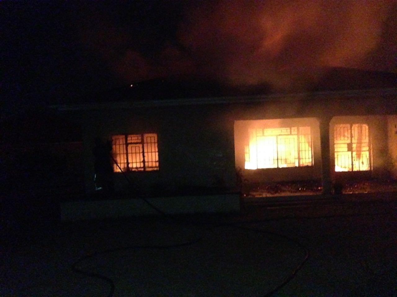 Two Children Escape with Injuries After House Caught Fire