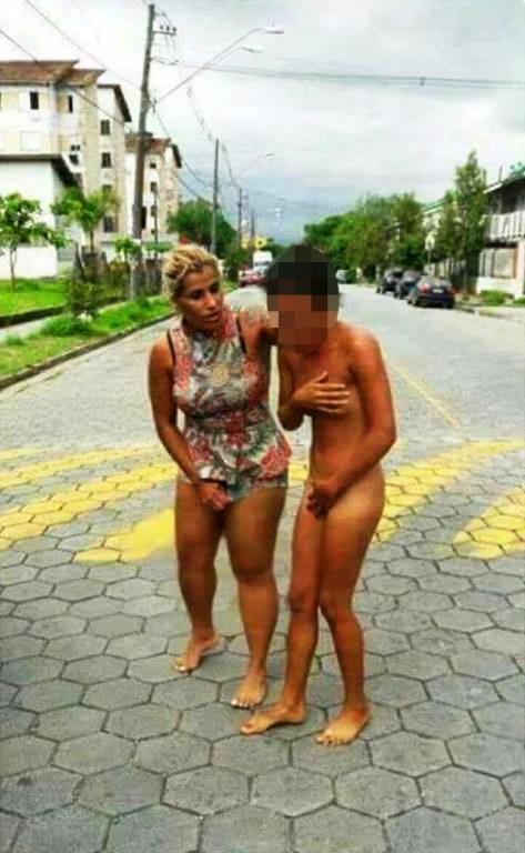 Woman Marches Her Husband`s Mistress Naked After She Caught The Two In Bed (Photos)