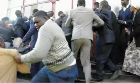 Ex Pastor Disrupts Service, Beats a Guard Over Church Ownership