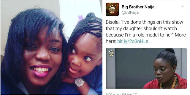 Bisola wishes her daughter did watch after giving a blow job in Big Brother TV show