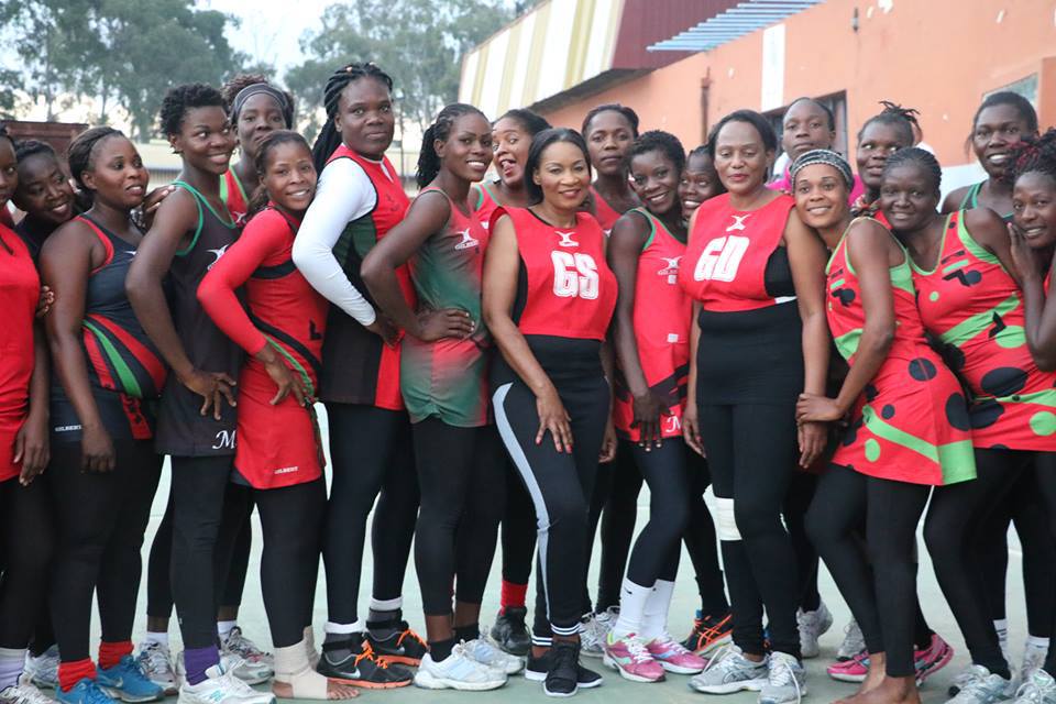 Malawi`s First Lady Looking Good In Queens` Training Kit As She Pays A Surprise Visit To The Team (pictures)
