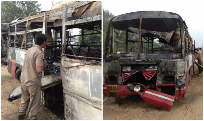 22 Passengers Burnt Alive In Fatal Road Accident After Bus Collided with a Truck