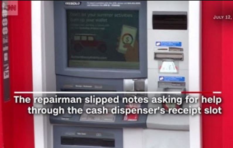 Man Trying to Repair ATM Gets Stuck Inside; See What Happened Next (Photos)