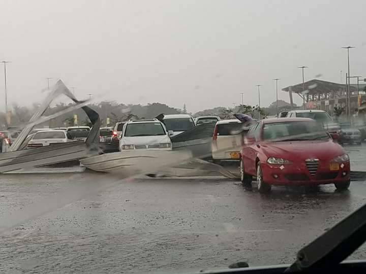 Hailstorm Causes Havoc at Gateway Mall (See Photos)