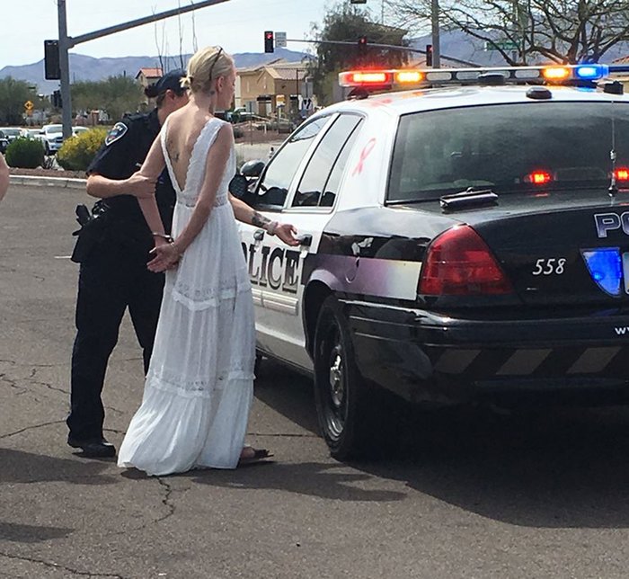 Drunk Bride Arrested on the Way to her Own Wedding