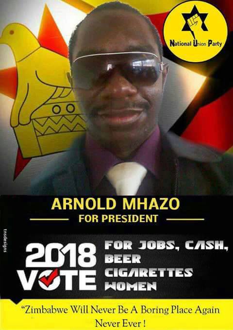 “I Promise More Women, Cigarettes & Beer If Voted as President in the Next Election”, Says Zimbabwean Presidential Aspirant