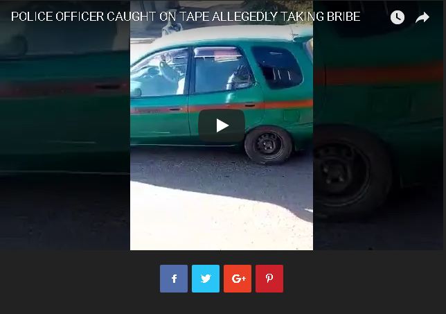 Police Officer Captured Accepting Bribe (Video)