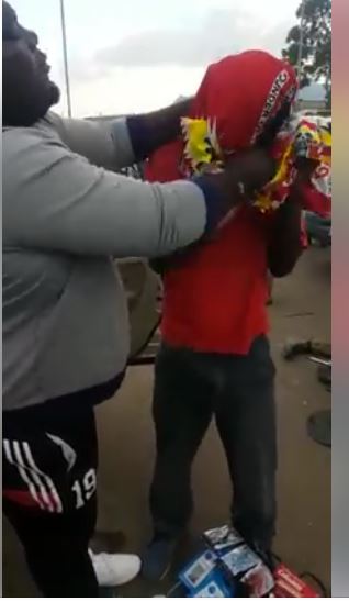 DPP youth Cadet Isaac Jomo Osman attacks a vendor for putting on MCP regalia (watch video)