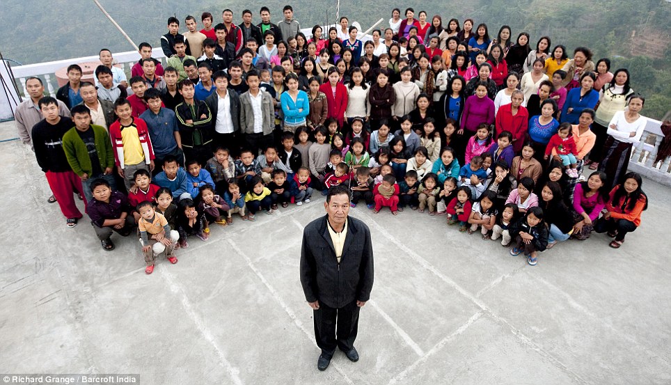 The World’s Biggest Family: The Man with 39 Wives, 94 Children and 33 Grandchildren (Pics)