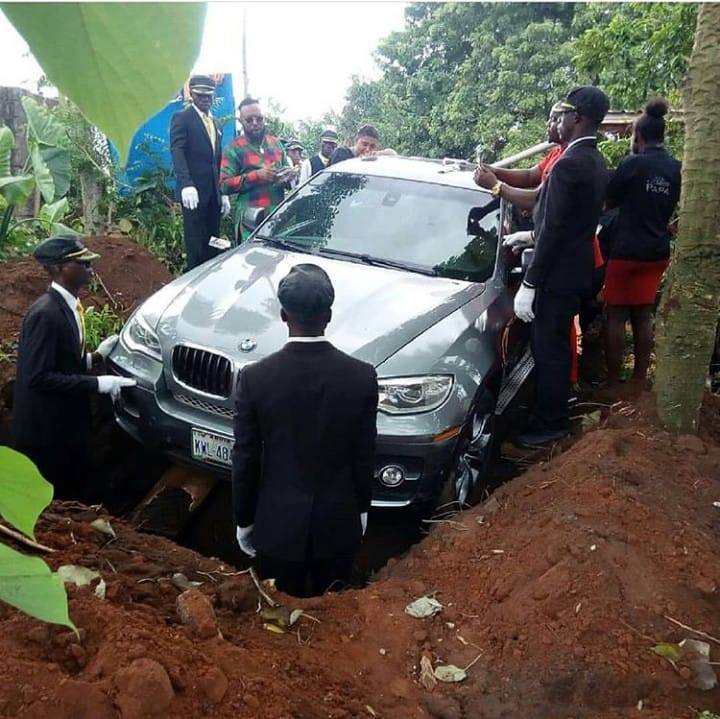 Nigerian Man Buries Father in Brand New BMW X6