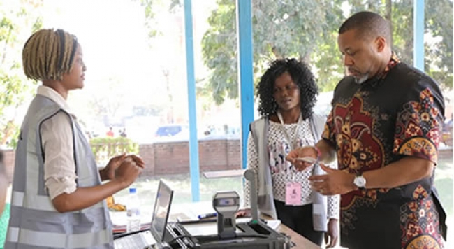 Chilima Registers in Voter Registration