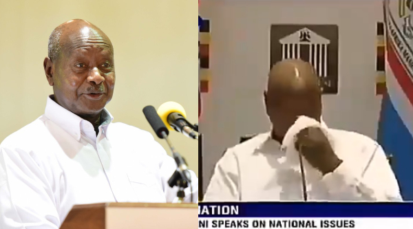 Disgusting Moment as Ugandan President Spits and Blows Nose on Live TV (Video)