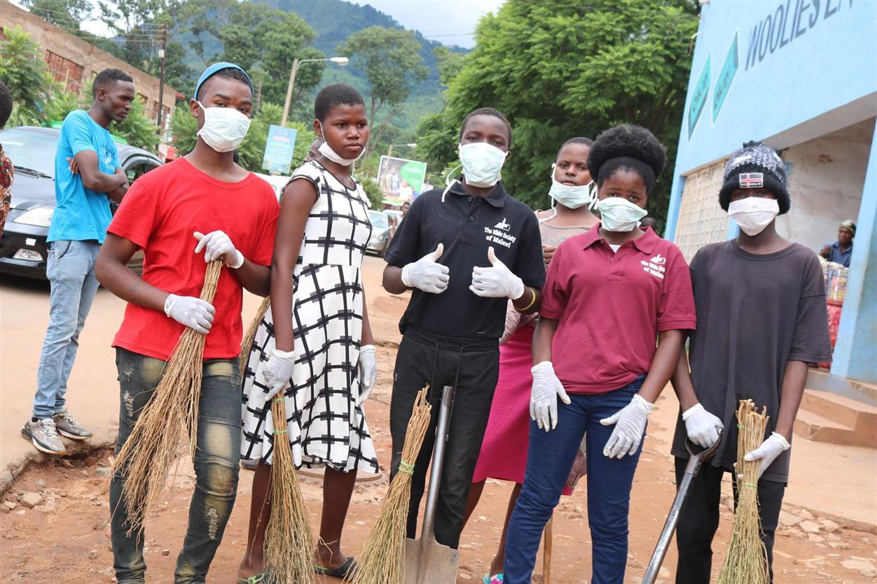 Bible Society of Malawi engages Youth in Cleaning Exercise In Zomba City