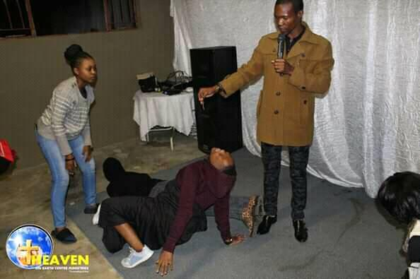 South African Prophet Feeds his Congregants Live Snakes (Pictures)