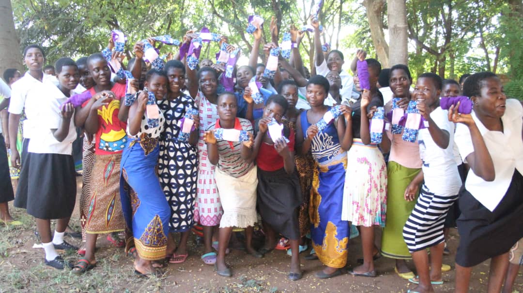 Girls trained in sanitary pad making