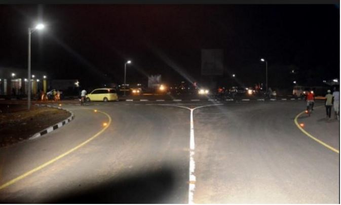 Mangochi-Liwonde Road Lit by Street Lights