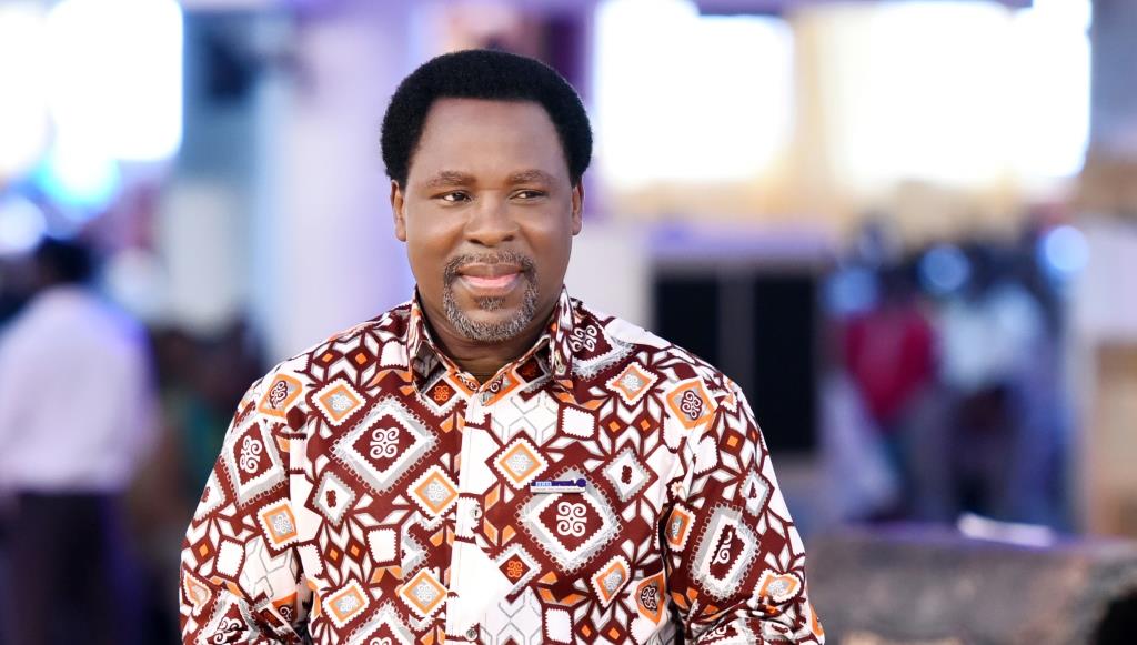 T.B Joshua engages prostitute In Church