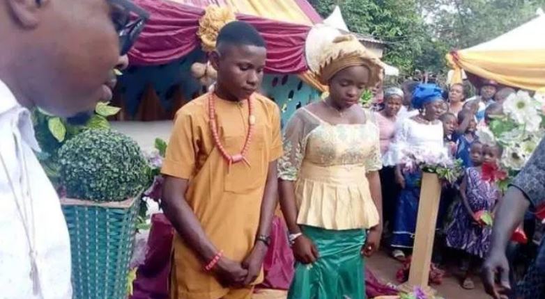 17-Year-Old Boy Marries his 16-Year-Old Sweet Heart in Nigeria