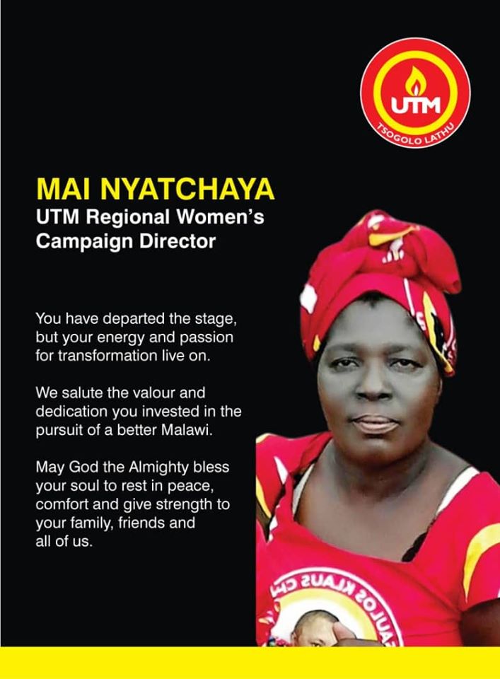 UTM’s Regional Women Campaign Director Dies