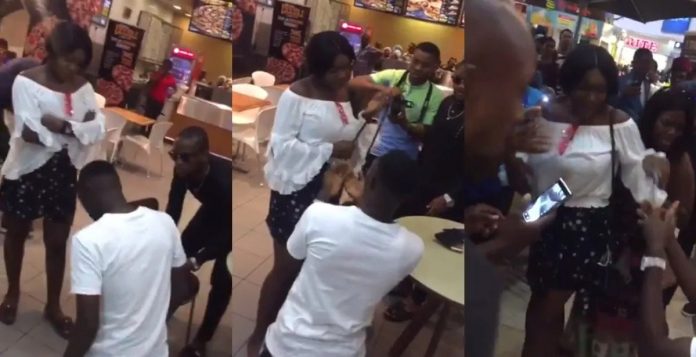 Proposal goes wrong as man misplaces ring in restaurant ( Watch Video)