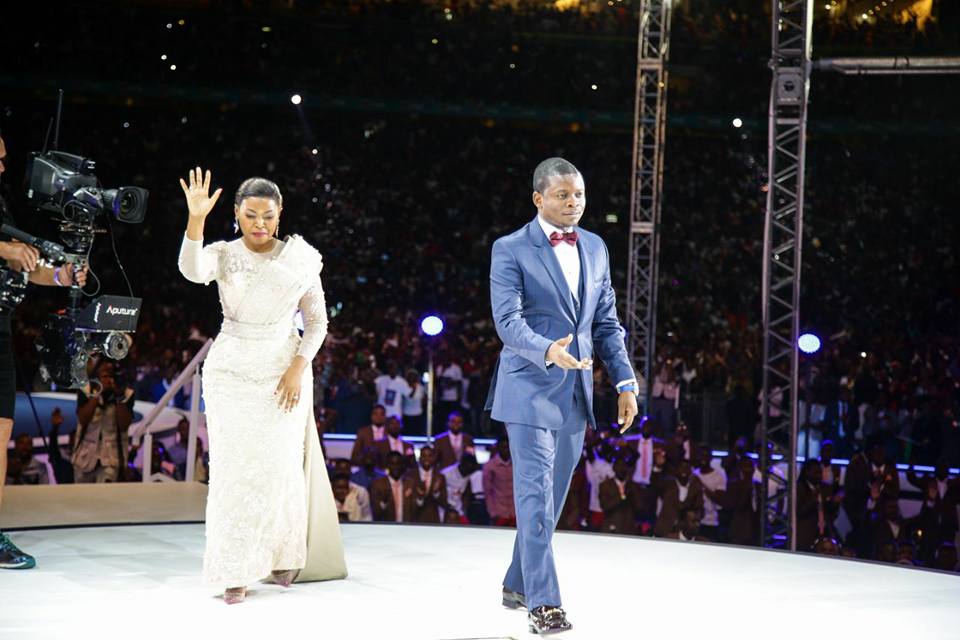 Prophet Bushiri and Wife Make Grand Entry Into 2020 (Watch Video)