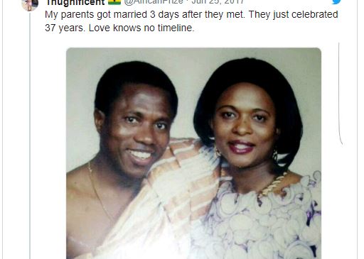 Couple Who Wedded 3 Days After Meeting Celebrates 37 Years of Marriage