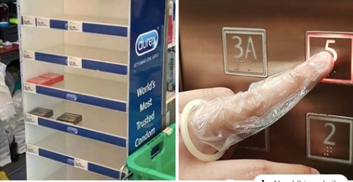 Condoms ‘Sell Out’ as People Put Them on their Fingers to Avoid Coronavirus