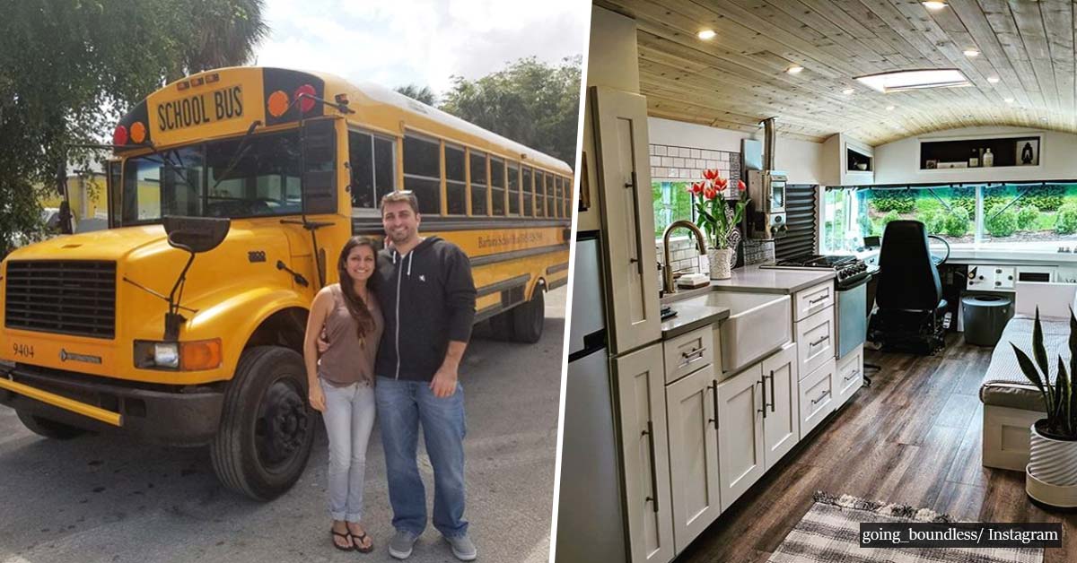 Couple Turned An Old School Bus Into A Lovely House On Wheels - Face of ...