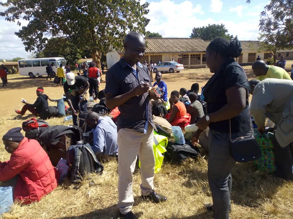 Police officers hired to provide security in voter verification exercise in Kasungu down tool