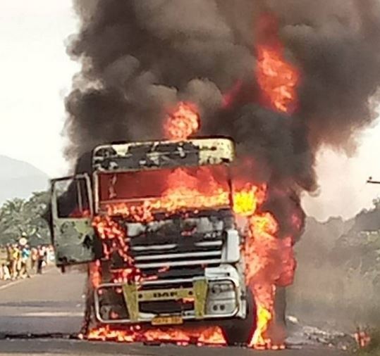 42, 000 liters of petrol up in flames in karonga