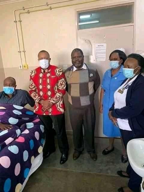 Chilima cheers sick people at Kamuzu Central Hospital