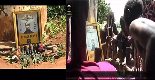 African native doctors hold ritual ceremony to unleash voodoo on George Floyd’s killers (video)