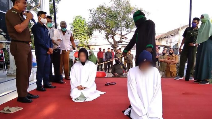 2 Indonesian Women Publicly Whipped 100 Times Each For Sex Work